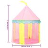 vidaXL Tenda da Gioco per Bambini Rosa con 250 Palline 100x100x127 cm