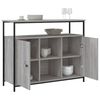 vidaXL Credenza Grigio Sonoma 100x35x80 cm in Legno Multistrato
