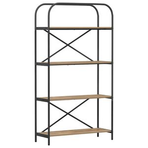vidaXL Libreria 4 livelli 80 x 30 x 146 cm Legno ingegnerizzato