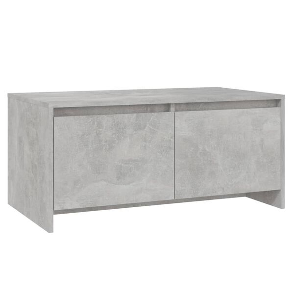vidaXL Tavolino da Salotto Grigio Cemento 90x50x41,5 cm in Truciolato