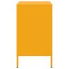 vidaXL Comodino Giallo Senape 36x39x68 cm in Acciaio