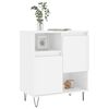vidaXL Credenza Bianco Lucido 60x35x70 cm in Legno Multistrato