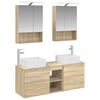 vidaXL Set di mobili per il bagno 5 pcs Rovere Sonoma