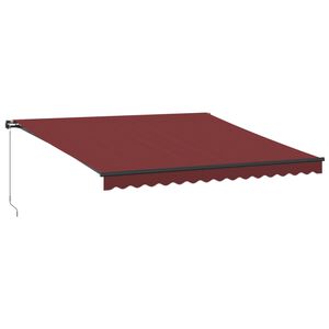 vidaXL Tenda da Sole Retrattile Manuale con LED Bord&ograve; 400x350 cm