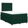vidaXL Giroletto a Molle con Materasso Verde Scuro 120x190 cm Velluto