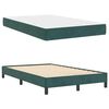 vidaXL Letto a molle con materasso Verde Scuro 120 x 200 cm Tessuto