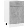 vidaXL Armadio Inferiore Cassetto &ldquo;Lyon&rdquo; Grigio Cemento 50x46x81,5