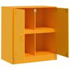 vidaXL Credenza Giallo Senape 67x39x73 cm in Acciaio