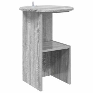 vidaXL Tavolo laterale Grigio Sonoma &Oslash; 39,5 x 55 cm