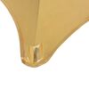 vidaXL Copertura Elastica per Tavolo 2 pz 60 cm Oro
