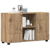 vidaXL Credenza con porta Rovere artigianale 88,5 x 30,5 x 55,5 cm