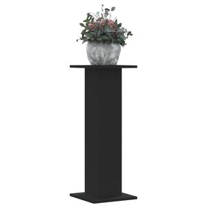 vidaXL Supporti per Piante 2 pz Neri 30x30x80 cm Legno Multistrato