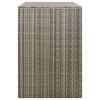 vidaXL Copribidone Doppio Grigio 140x80x117 cm in Polyrattan