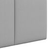 vidaXL Testata appesa Rigato Grigio Nuvola 90 x 55 x 5 cm Tessuto