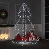 vidaXL Albero di Natale a Cono 200 LED per Interni Esterni 98x150 cm