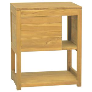 vidaXL Mobile da Bagno 60x40x75 cm in Legno Massello di Teak