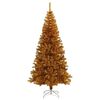 vidaXL Albero di Natale con 300 LED con supporto Oro 240 cm PET