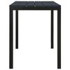 vidaXL Set da Pranzo da Giardino 3 pz in Acciaio e WPC Nero