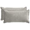 vidaXL Federa 2 pz HOUTEN Grigio Chiaro 40 x 80 cm Tessuto Chenille