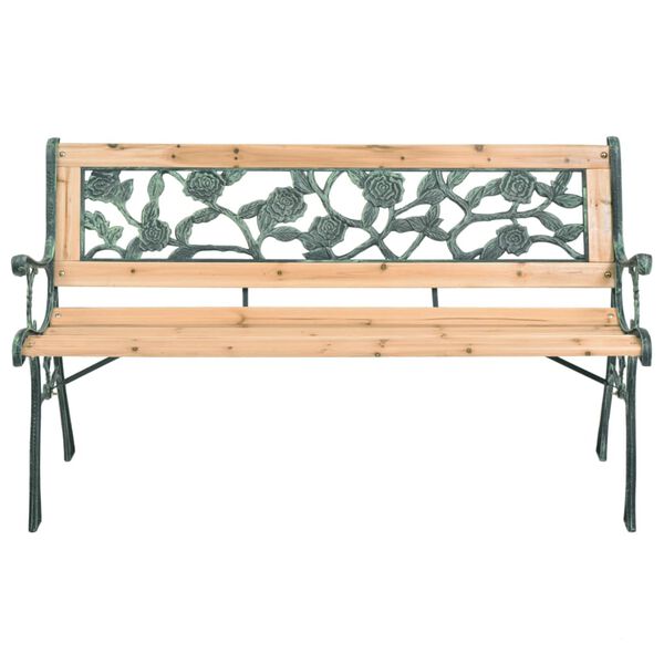 vidaXL Panchina da Giardino 122 cm in Legno