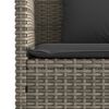 vidaXL Panca da Giardino con Cuscini Grigia in Polyrattan