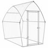 vidaXL Gabbia per Polli Argento 200x105x182 cm in Acciaio Zincato