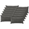 vidaXL Cuscino con cuscino HOUTEN 12 pz Grigio Scuro Velluto