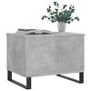 vidaXL Tavolino Salotto Grigio Cemento 60x44,5x45 cm Legno Multistrato