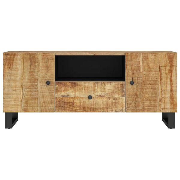 vidaXL Mobile TV 105x33,5x46cm Legno Massello Mango Legno Multistrato