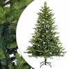 vidaXL Albero di Natale Artificiale con Rami Pieghevoli 120 cm 150 LED