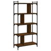 vidaXL Libreria Rovere Marrone 5 Ripiani 76x32x158cm Legno Multistrato