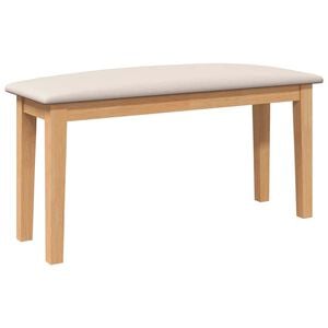 vidaXL Panca 90 cm in Legno Massello di Hevea