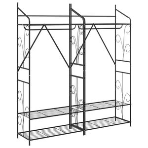 vidaXL Armadio Aperto Tinta unita 2 pcs 78 x 36 x 158 cm
