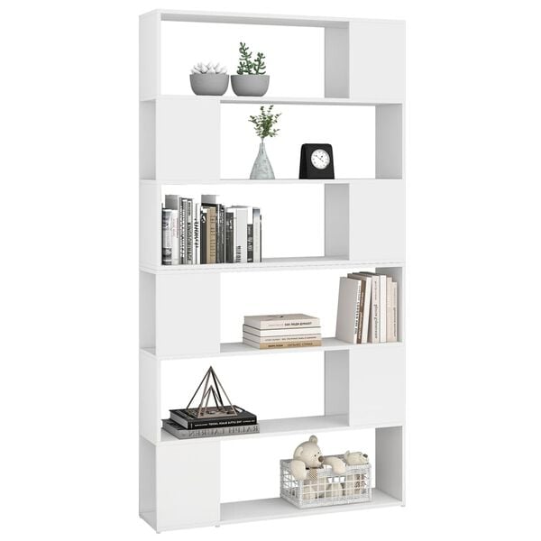 vidaXL Libreria/Divisorio Stanza Bianco 100x24x188 cm