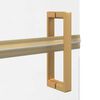 vidaXL Parete doccia Walk-in Oro e trasparente 80 x 190 cm