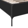 vidaXL Giroletto Nero 75x190 cm in Legno Multistrato e Metallo