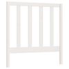 vidaXL Testiera per Letto Bianca 95x4x100 cm in Legno Massello di Pino