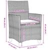 vidaXL Set da Pranzo per Giardino 3 pcs Beige polyrattan