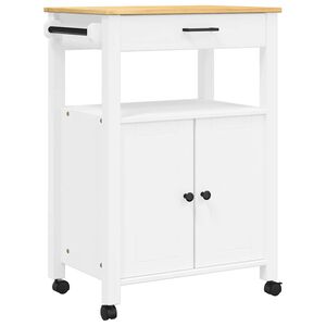 vidaXL Carrello da Cucina MONZA 60x40x88,5 cm in Legno Massello di Pino