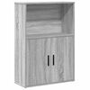 vidaXL Libreria Grigio Sonoma 60x24x85 cm in Legno Multistrato