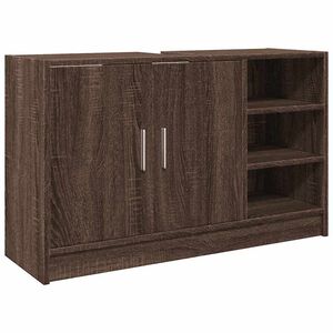 vidaXL Mobile Lavabo Rovere Marrone 90x29x55 cm in Truciolare