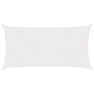 vidaXL Telo Ombra 2 x 6 m HDPE Rettangolare Bianco