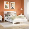 vidaXL Letto Libreria senza Materasso Bianco 140x190 cm Legno di Pino