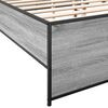 vidaXL Giroletto Grigio Sonoma 200x200 cm in Legno Multistrato Metallo