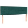 vidaXL Giroletto a Molle con Materasso Verde Scuro 160x220 cm Velluto