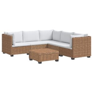 vidaXL 6 pz Set Lounge in Rattan con Cuscini GENDT Rattan naturale