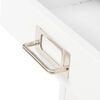 vidaXL Schedario in Metallo con 5 Cassetti 28x35x35 cm Bianco