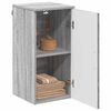 vidaXL Mobile da Bagno con porta Grigio Sonoma 30 x 31,5 x 61 cm