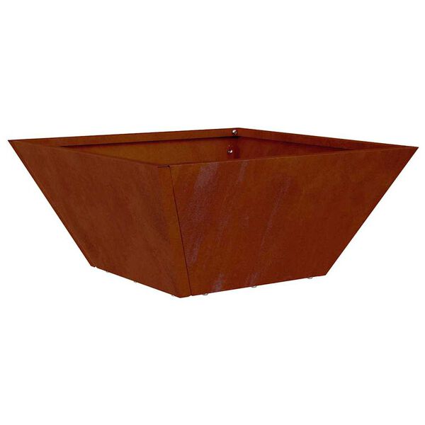 vidaXL Vaso da giardino Ruggine 35 x 35 x 15 cm