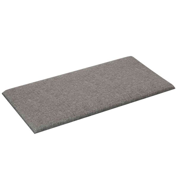 vidaXL Testiera da Parete 12 pcs Grigio chiaro 30 x 15 cm Tessuto